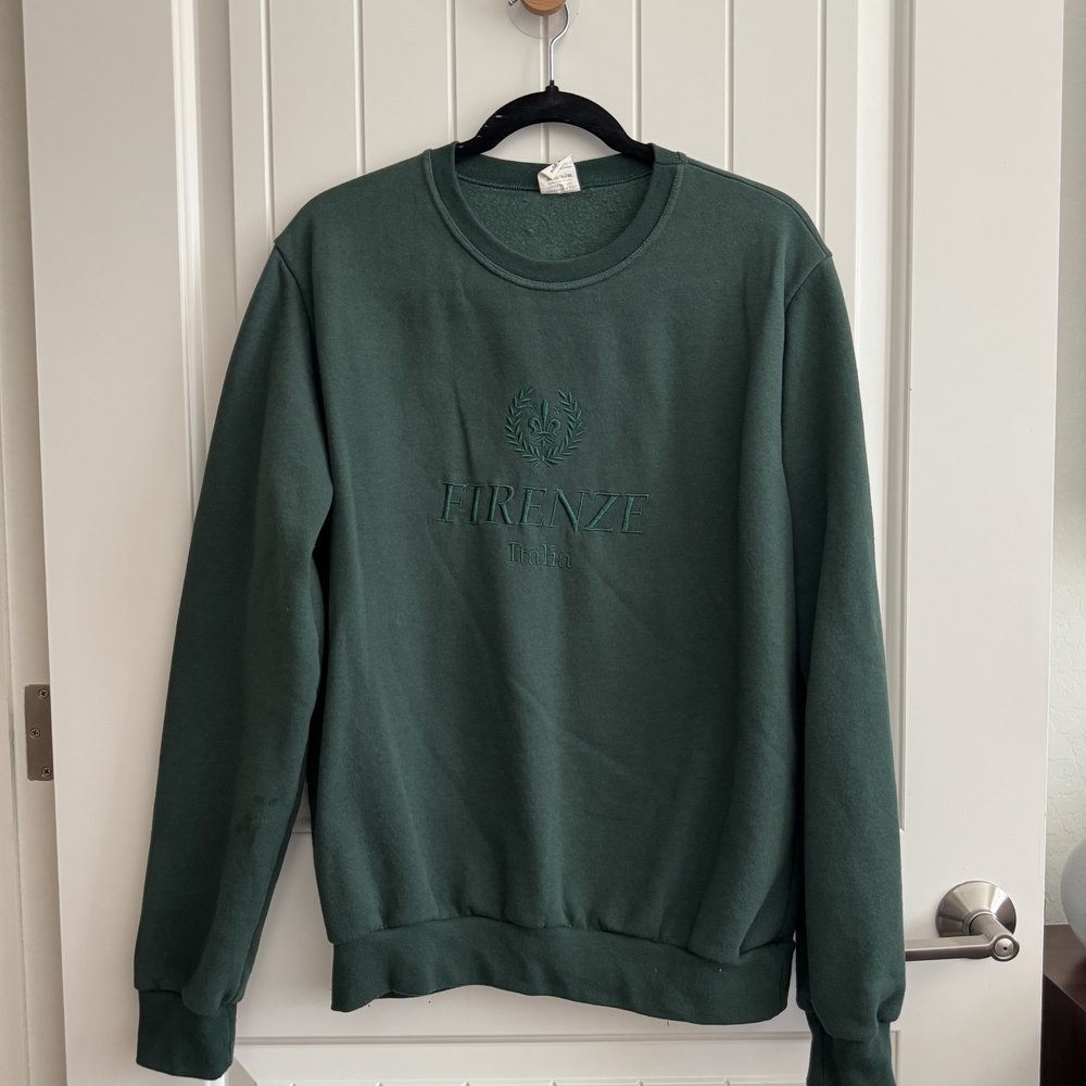 Firenze Men's Crewneck Sweater - Forest Green